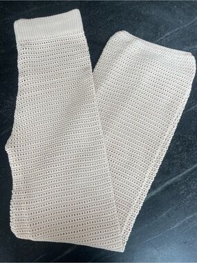 Sincerely Jules for Bandier Women's Cream Knit Trousers